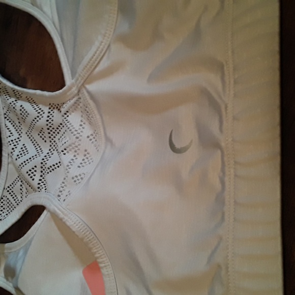 ZYIA Active XL White Padded Sports Bra Comfy Boho Detail Racerback - Picture 7 of 13